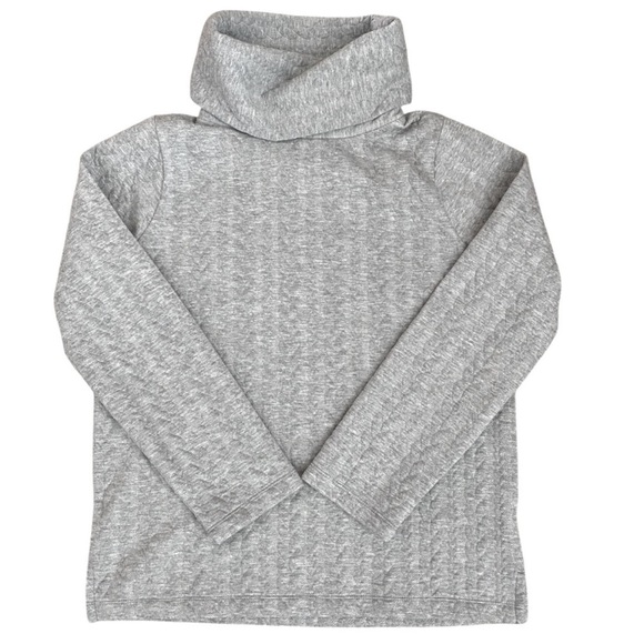 J. Crew Heather Gray Cable Knit Cowl-neck Long Sleeve Size Small - Picture 3 of 13